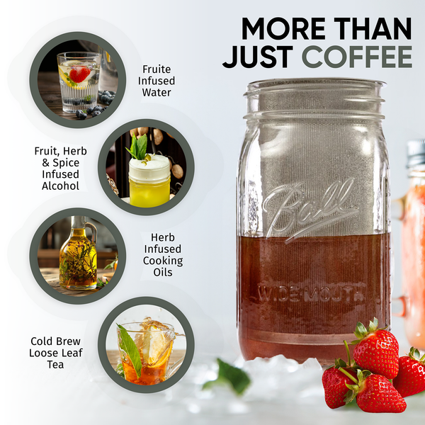 The TUBE: Cold Brew Coffee Filter for Mason Jar