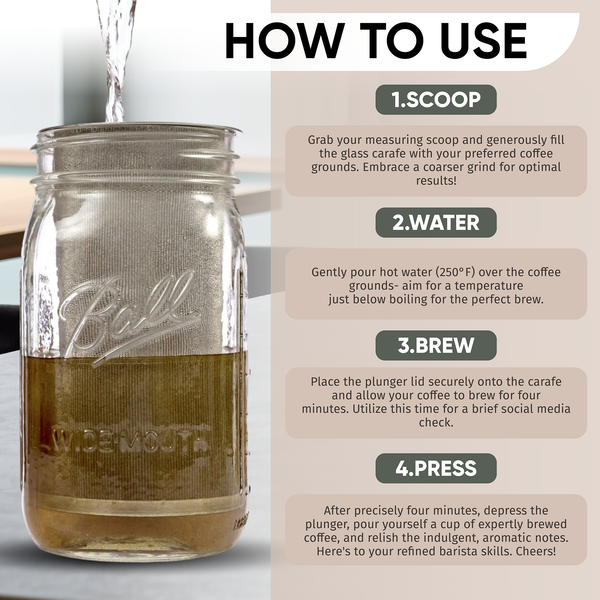 The TUBE: Cold Brew Coffee Filter for Mason Jar
