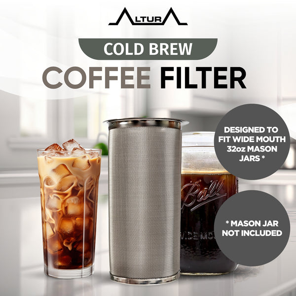 The TUBE: Cold Brew Coffee Filter for Mason Jar