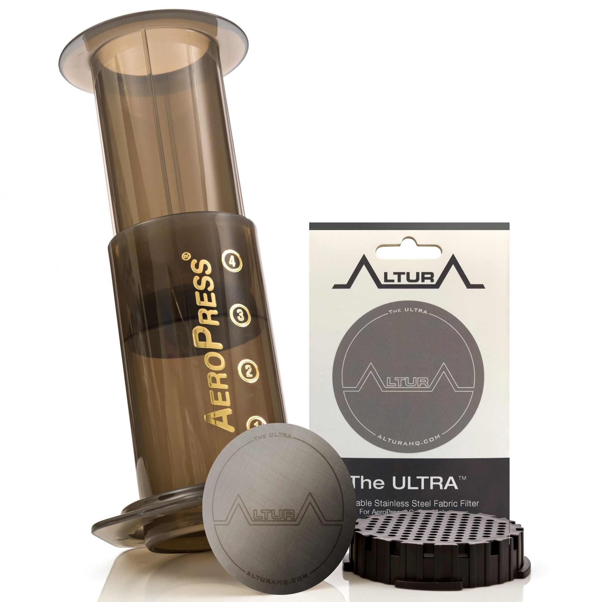 The MESH: Reusable Metal Filter for AeroPress Coffee Maker. Also Fits -  ALTURA Coffee Equipment